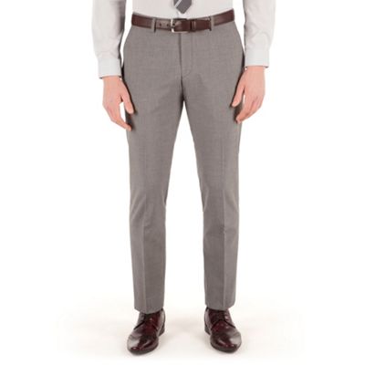 Red Herring Grey puppytooth slim fit suit trouser